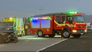 Choque múltiple deja un fallecido y personas heridas en Melipilla