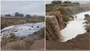 Llaman a no acercarse a la ribera del río Loa en Calama por crecida tras intensas lluvias