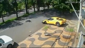 Video muestra impresionante choque de Ferrari en Brasil