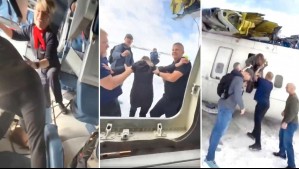 Pasajero grabó rescate: Video muestra evacuación desde el interior de avión que sufrió accidente en Toronto