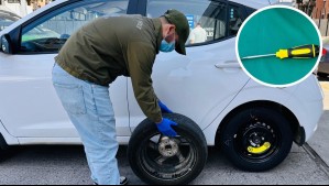 Delincuentes pincharon rueda de auto con turistas extranjeros: Fueron detenidos por robo frustrado