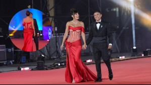 ¡Hicieron público su amor con un beso! Yamila Reyna y Américo contaron detalles de su romance en la Gala del Festival