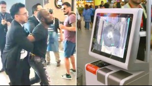 Hombre vuelve a destruir pantallas en el aeropuerto de Santiago: No lo habrían dejado comprar pasaje