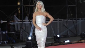 Menos es más: Vesta Lugg se decidió por un clásico y llamativo vestido para desfilar en la Gala de Viña 2025