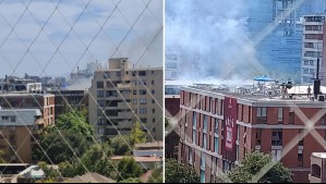 Incendio en sede de la Universidad Andrés Bello en Providencia: Bomberos ha despachado 10 compañías a la emergencia