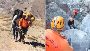 Así fue el rescate de un padre y su hijo extraviados tras subir un cerro en Las Condes