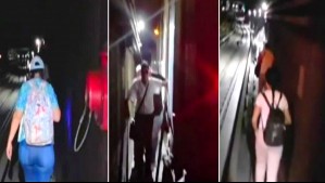 Caminaron por túneles: Video muestra angustiante evacuación por corte de luz en el Metro