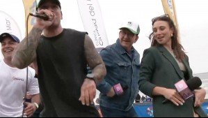 Zumbatón por el reciclaje en el Festival de Viña: Jaime Leyton se lució bailando Axé junto a Tita Ureta