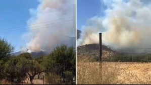 Piden evacuar sector de Melipilla: Se activó mensajería SAE a raíz del incendio forestal