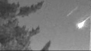 Video capta paso de meteorito sobre la zona central del país