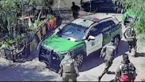 Video captó el momento en que sujeto se escapó desde una radiopatrulla de Carabineros en La Pintana