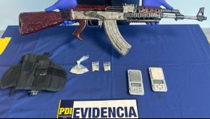 Operativo antinarcos: Incautan fusil de asalto modificado y con su respectivo cargador