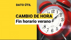 Cambio de hora en Chile: ¿Qué día se deben ajustar los relojes?