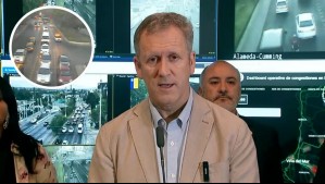 4 puntos críticos en Santiago: Ministro de Transporte hace balance de las primeras horas del 'súper lunes'