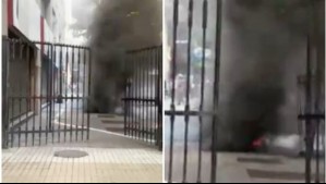 Emergencia en cámara subterránea en Santiago Centro provocó olor a gas y humo en el sector