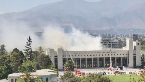 Incendio afectó a edificio de la Escuela de Carabineros en Providencia