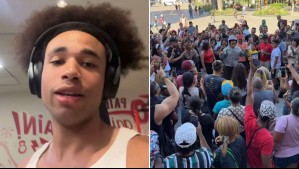 Famoso tiktoker fue a bailar a Plaza de Armas durante su visita a Chile y le robaron: 'Sé que estás viendo esto'