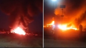 Gran incendio afecta a campamento en Buin: Se reportan varias viviendas destruidas
