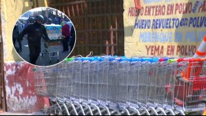 Alerta por robo de carros de supermercado: Aparecen en ferias, comercio ambulante y edificios residenciales