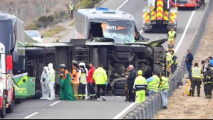 Fatal choque de buses en Coquimbo: Fiscal descarta presencia de gravilla en Ruta 5 Norte antes del volcamiento