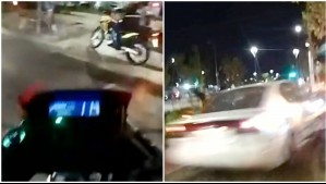 A través de cámaras corporales: Video captó momento en que delincuente atropelló a guardias municipales en Vitacura