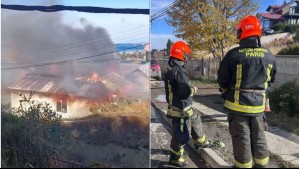 Voraz incendio en Punta Arenas deja 8 damnificados y 11 mascotas muertas: Grifos no tenían suficiente presión de agua