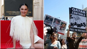 Actriz israelí Gal Gadot recibe estrella en el Paseo de la Fama en medio de manifestaciones por conflicto en Gaza