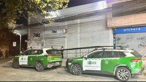 Descubren forado al costado de banco en San Bernardo: Túnel se encontraba en estacionamiento aledaño