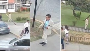 Denuncian con videos a ladrón que usa inhibidor de señal y que roba vehículos por las mañanas afuera de colegios en Ñuñoa