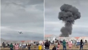 Tragedia en show aéreo en Sudáfrica: Video muestra momento en que avioneta se estrelló