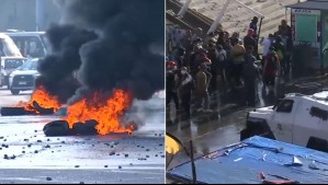 Con barricadas y enfrentamiento con Carabineros: Protesta de pescadores artesanales en Valparaíso