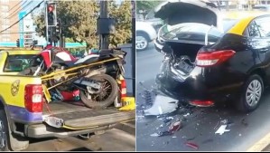 Detienen a motochorro tras persecución en Providencia: Robó un teléfono, provocó un choque y sería parte de banda delictual