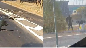 Dispararon y lanzaron 'miguelitos' en Américo Vespucio: Delincuentes protagonizan violento robo a empresa en Pudahuel