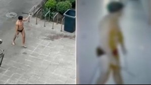 Megadenuncias: Vecinos acusan a hombre que los atemoriza vestido con calzoncillos y con fierros en sus manos