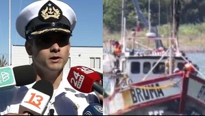 Gobernador marítimo detalla trabajo de la Armada tras naufragio de lancha en Coronel: 'El bote salvavidas no ha sido encontrado'