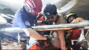 Rescatan con vida a trabajador atrapado tras terremoto en Birmania: Estuvo cinco días bajo escombros