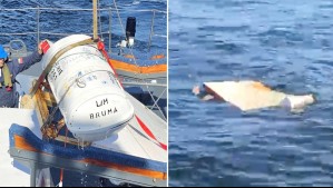 Encuentran balsa de emergencia de lancha 'Bruma' en Coronel: Estaba cerrada y sin la tripulación desaparecida