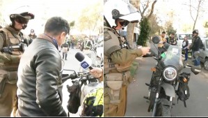 Profesor tuvo que suspender su clase tras ser fiscalizado: Le quitaron la moto por no tener este elemento a la vista