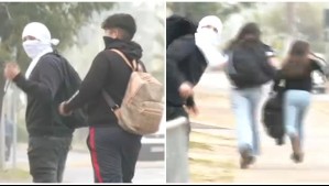 Equipo de Mucho Gusto fue atacado por encapuchados a las afueras del Estadio Monumental
