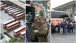 Tensión en terminal: Choferes protestan, bloquean accesos y buses no están saliendo con normalidad