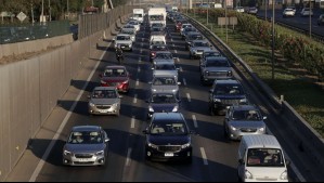 Gran congestión vehicular en Vespucio Norte por inauguración de Expomin