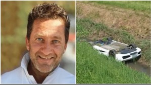 'Era amable y atento': Empresario se ahogó atrapado en su Lamborghini tras caer a canal fangoso en Italia