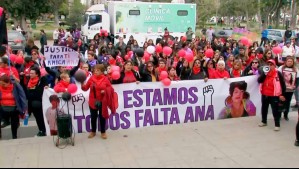'La mataron de la peor manera': El desconsolado testimonio de la hija de Ana María Pizarro en medio de marcha en La Serena