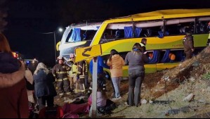 'Posterior al choque el bus desbarrancó': Carabineros por colisión en la Ruta 5 Sur que dejó un fallecido y varios heridos