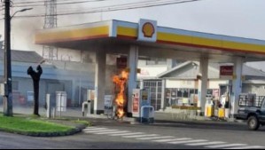 Reportan incendio en bencinera Shell de Victoria: Bomberos acudió a controlar la emergencia