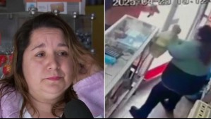 Fue amenazada con un arma blanca y se defendió con una bolsa: Video muestra a mujer que sufrió violento asalto en Rancagua