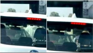 Video muestra presunto secuestro de conductor de camión a plena luz del día en la Autopista del Sol