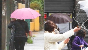 Lluvia y vientos con ráfagas de hasta 70 km/h: Estas son las zonas en las que caerían precipitaciones este miércoles