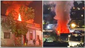 Discusión de pareja habría originado incendio que afectó a dos viviendas en Santiago