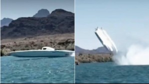 Video muestra impresionante momento en que lancha rápida volcó y se elevó 9 metros por el aire